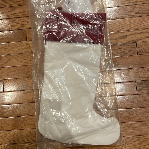Pottery Barn Other - Pottery Barn Velvet Stocking- embroidered with Jack